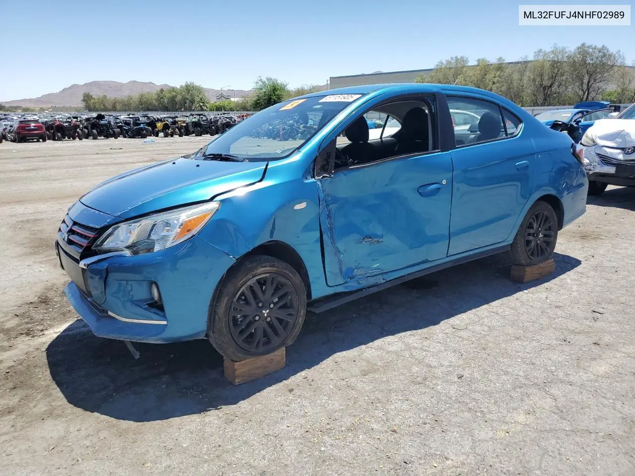 2022 Mitsubishi Mirage G4 Es VIN: ML32FUFJ4NHF02989 Lot: 61151905