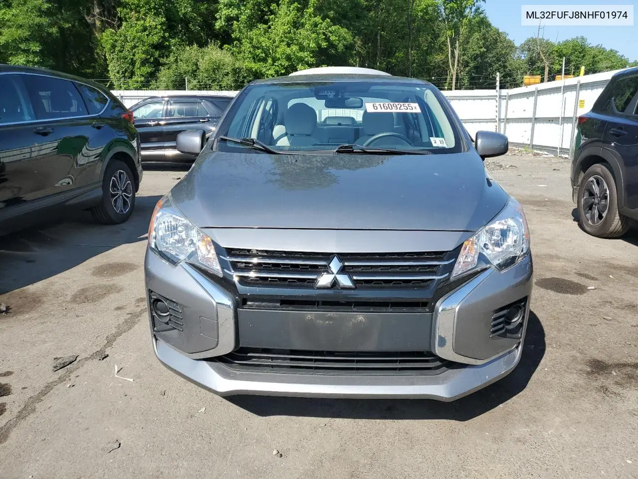 2022 Mitsubishi Mirage G4 Es VIN: ML32FUFJ8NHF01974 Lot: 61609255
