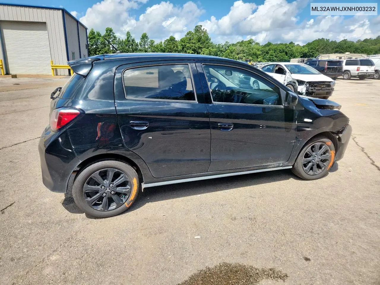 2022 Mitsubishi Mirage Se VIN: ML32AWHJXNH003232 Lot: 61951255