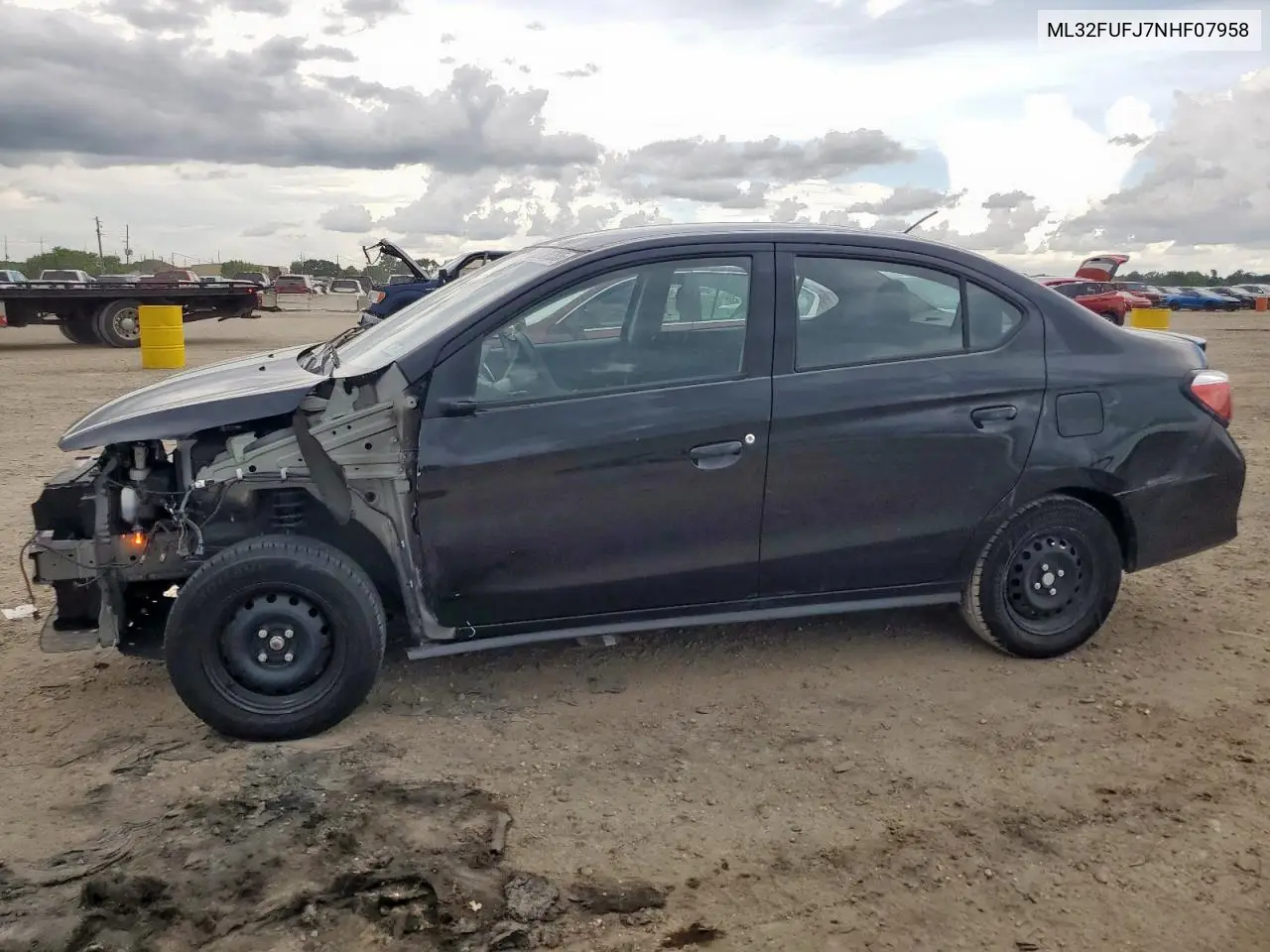 2022 Mitsubishi Mirage G4 Es VIN: ML32FUFJ7NHF07958 Lot: 62107335