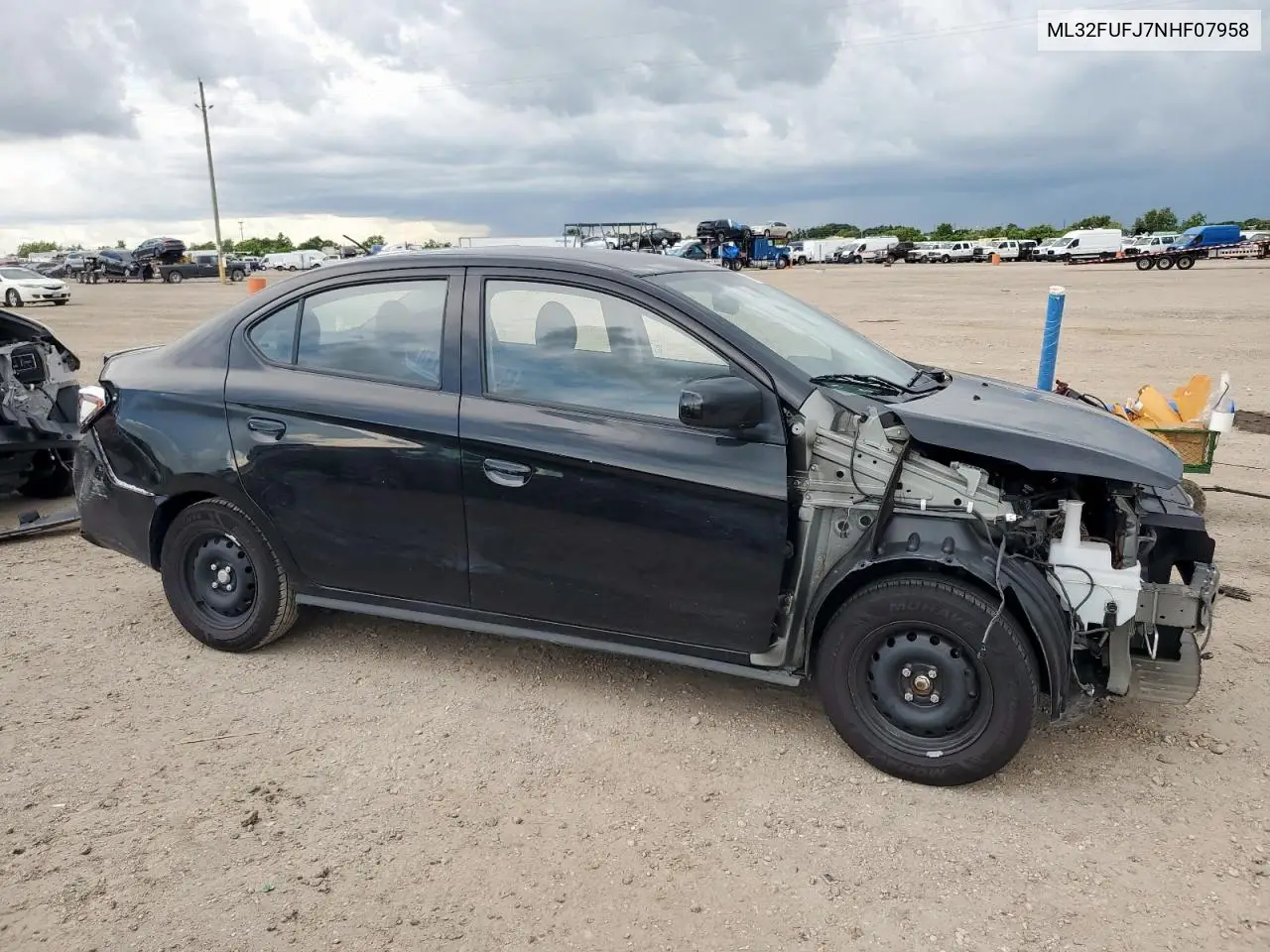 2022 Mitsubishi Mirage G4 Es VIN: ML32FUFJ7NHF07958 Lot: 62107335