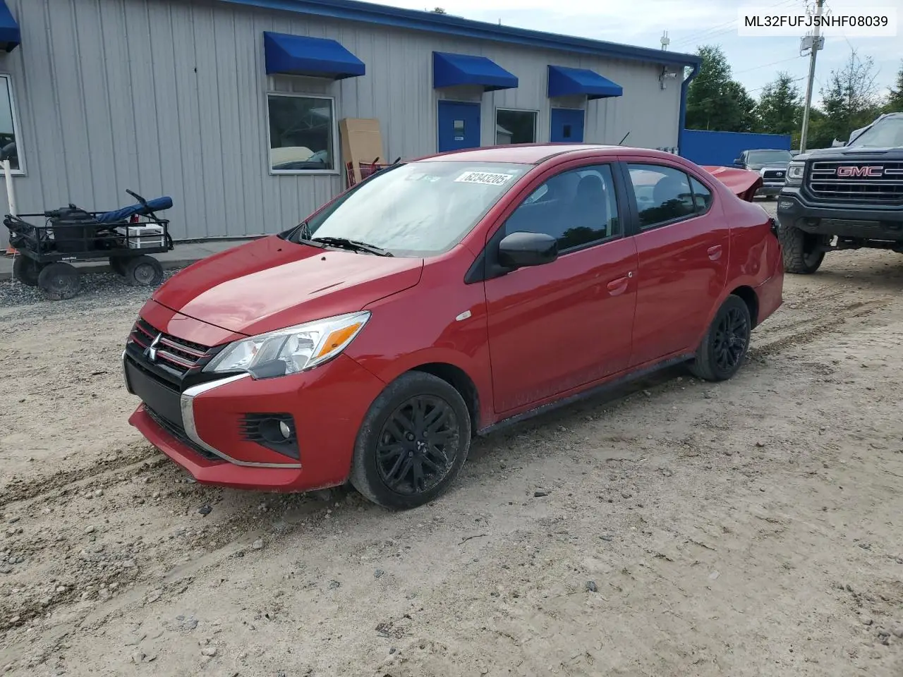 2022 Mitsubishi Mirage G4 Es VIN: ML32FUFJ5NHF08039 Lot: 62343205