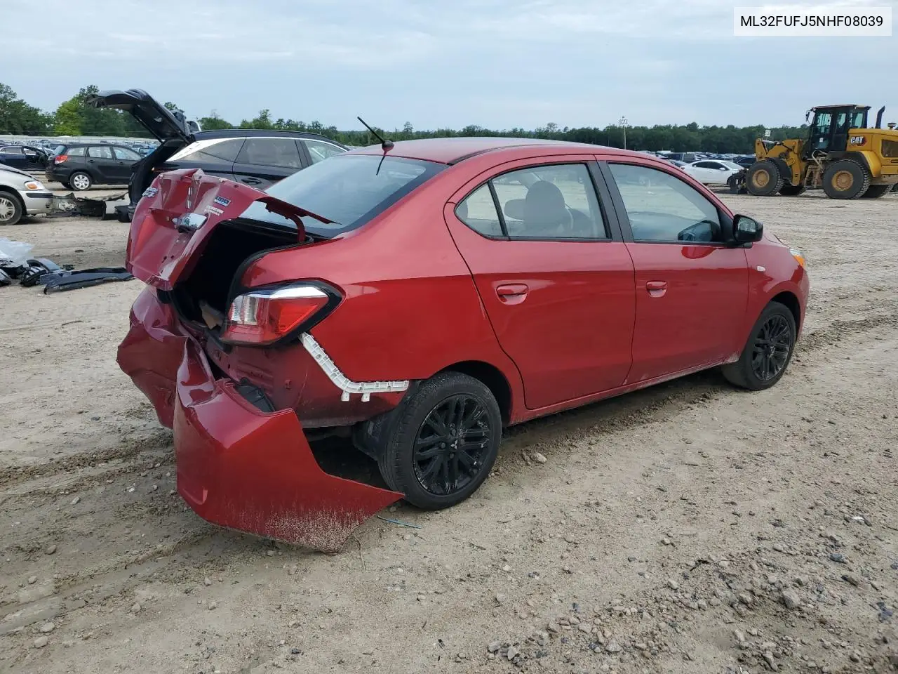2022 Mitsubishi Mirage G4 Es VIN: ML32FUFJ5NHF08039 Lot: 62343205