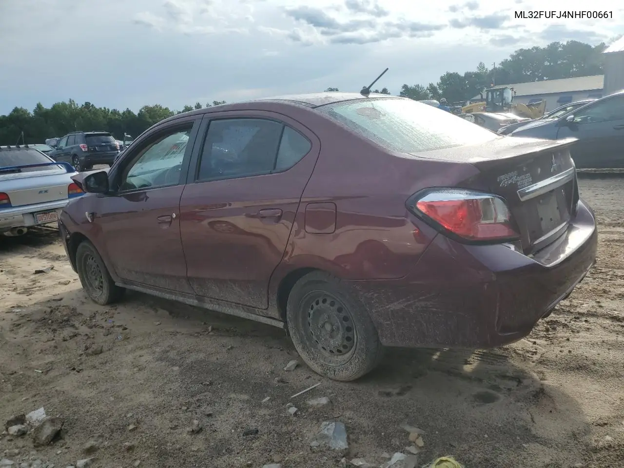 2022 Mitsubishi Mirage G4 Es VIN: ML32FUFJ4NHF00661 Lot: 62589525