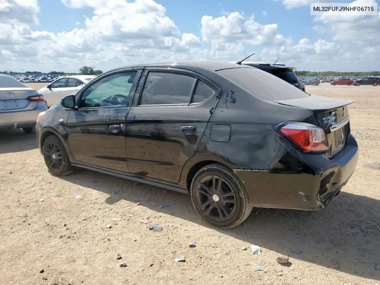 2022 Mitsubishi Mirage G4 Es VIN: ML32FUFJ9NHF06715 Lot: 62605035