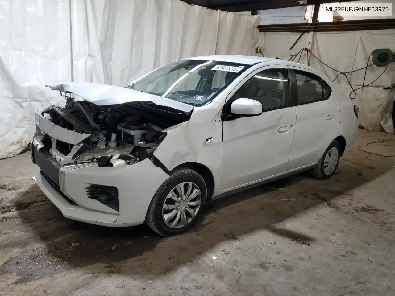 2022 Mitsubishi Mirage G4 Es VIN: ML32FUFJ9NHF03975 Lot: 62661415