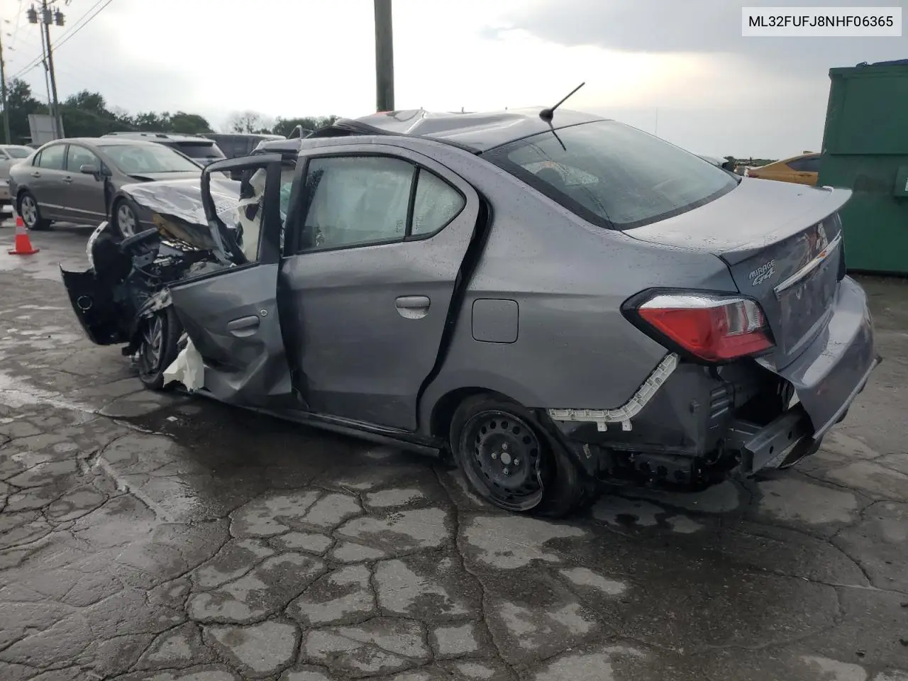 2022 Mitsubishi Mirage G4 Es VIN: ML32FUFJ8NHF06365 Lot: 62676365