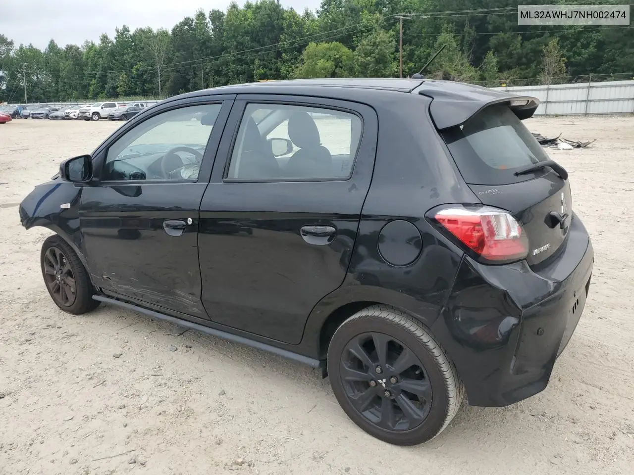 2022 Mitsubishi Mirage Se VIN: ML32AWHJ7NH002474 Lot: 62703545