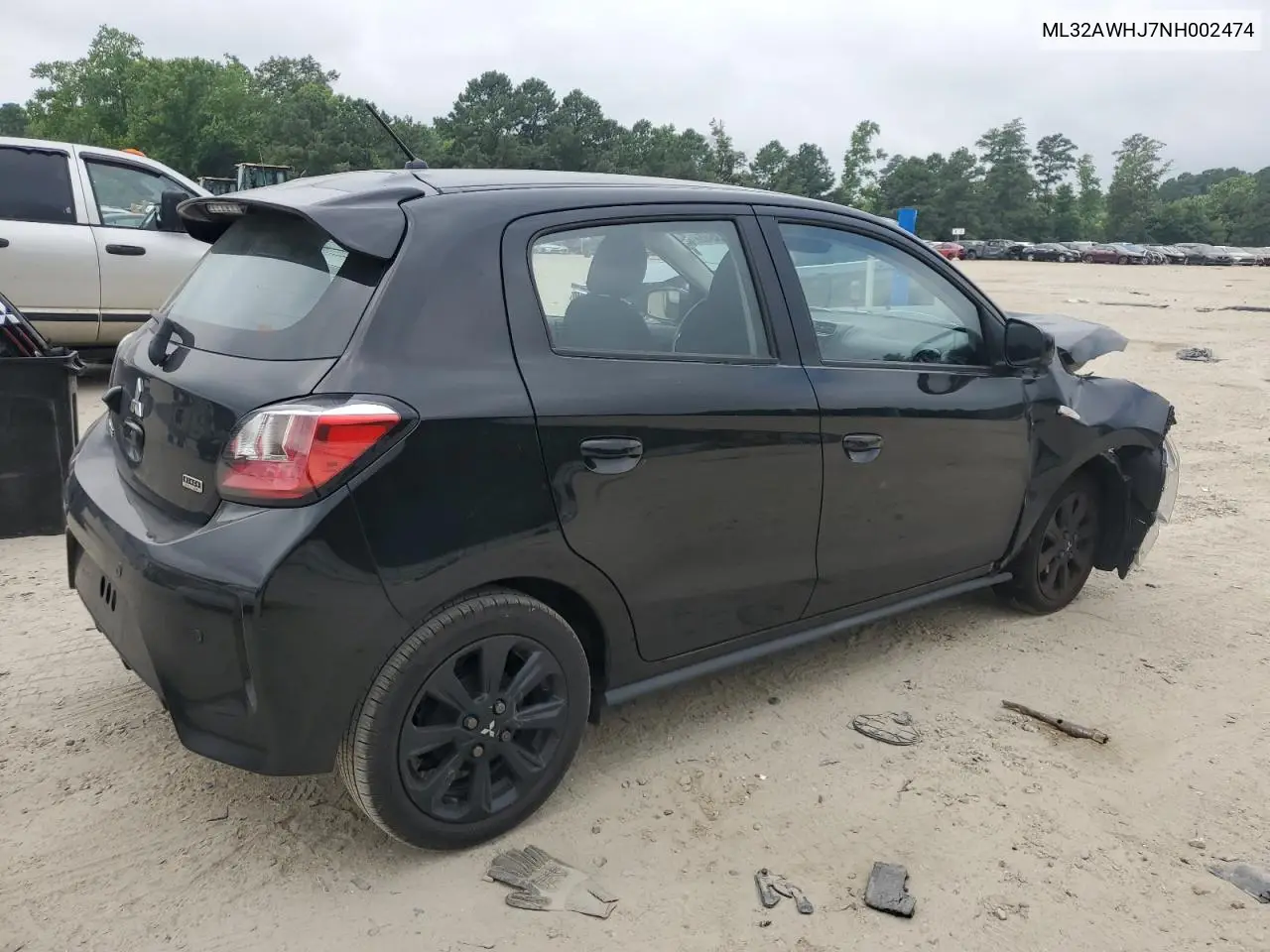 2022 Mitsubishi Mirage Se VIN: ML32AWHJ7NH002474 Lot: 62703545