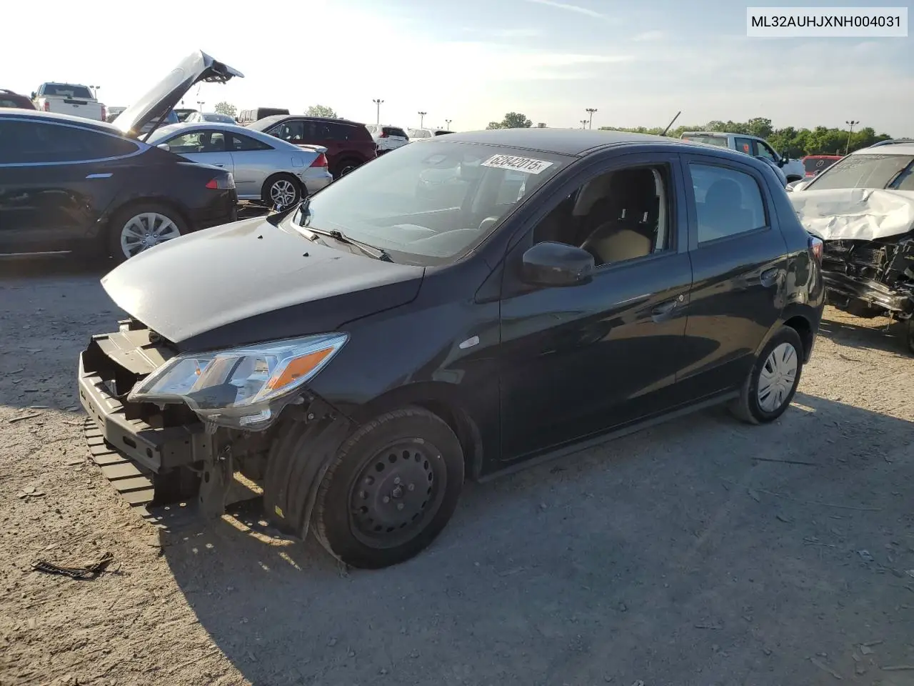 2022 Mitsubishi Mirage Es VIN: ML32AUHJXNH004031 Lot: 62842015
