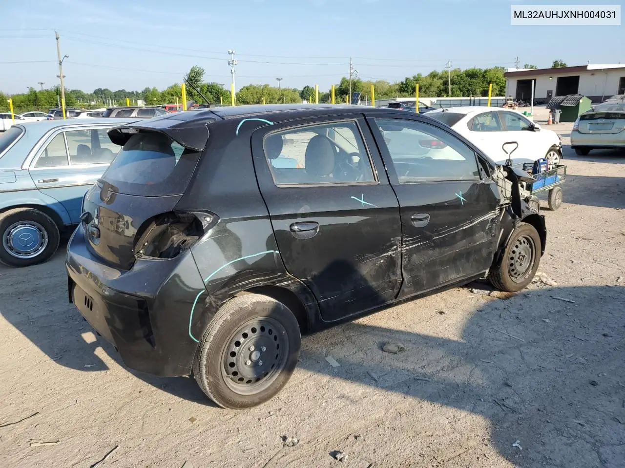 2022 Mitsubishi Mirage Es VIN: ML32AUHJXNH004031 Lot: 62842015