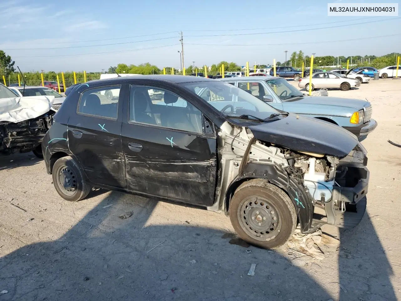 2022 Mitsubishi Mirage Es VIN: ML32AUHJXNH004031 Lot: 62842015