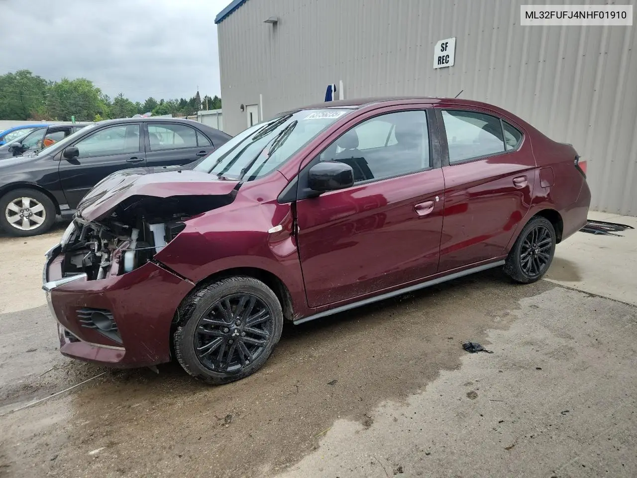 2022 Mitsubishi Mirage G4 Es VIN: ML32FUFJ4NHF01910 Lot: 63756235