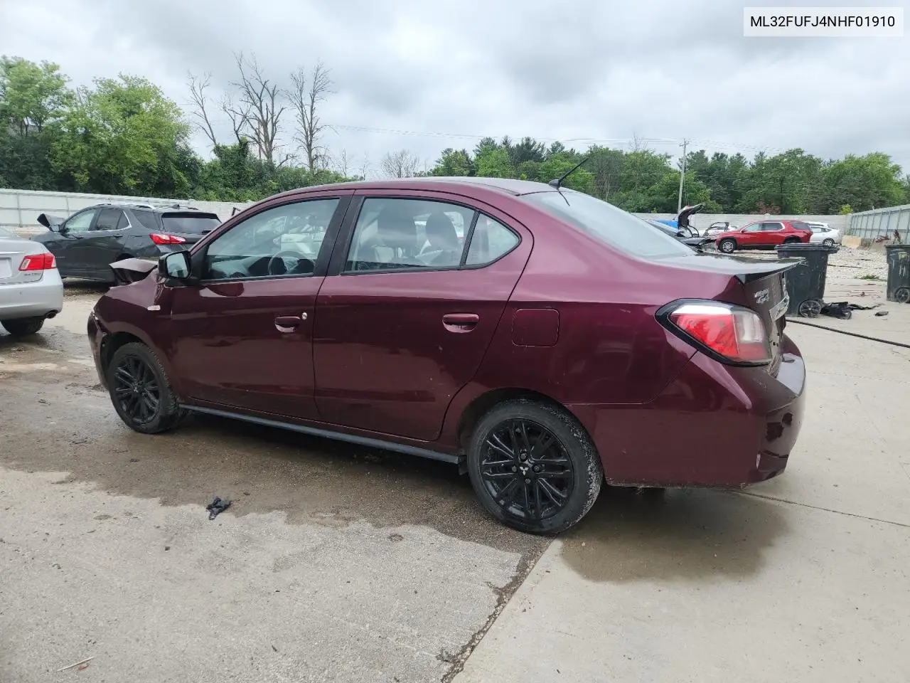 2022 Mitsubishi Mirage G4 Es VIN: ML32FUFJ4NHF01910 Lot: 63756235
