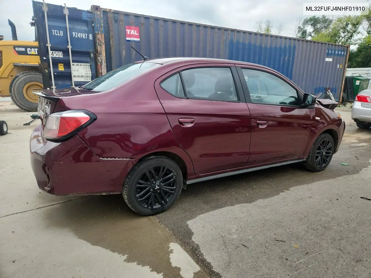 2022 Mitsubishi Mirage G4 Es VIN: ML32FUFJ4NHF01910 Lot: 63756235