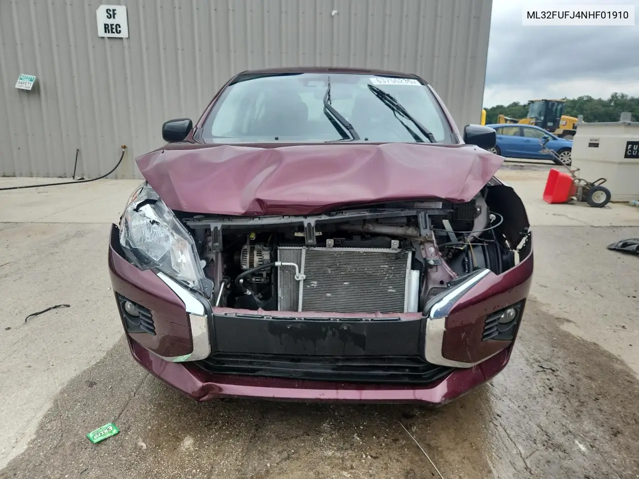2022 Mitsubishi Mirage G4 Es VIN: ML32FUFJ4NHF01910 Lot: 63756235