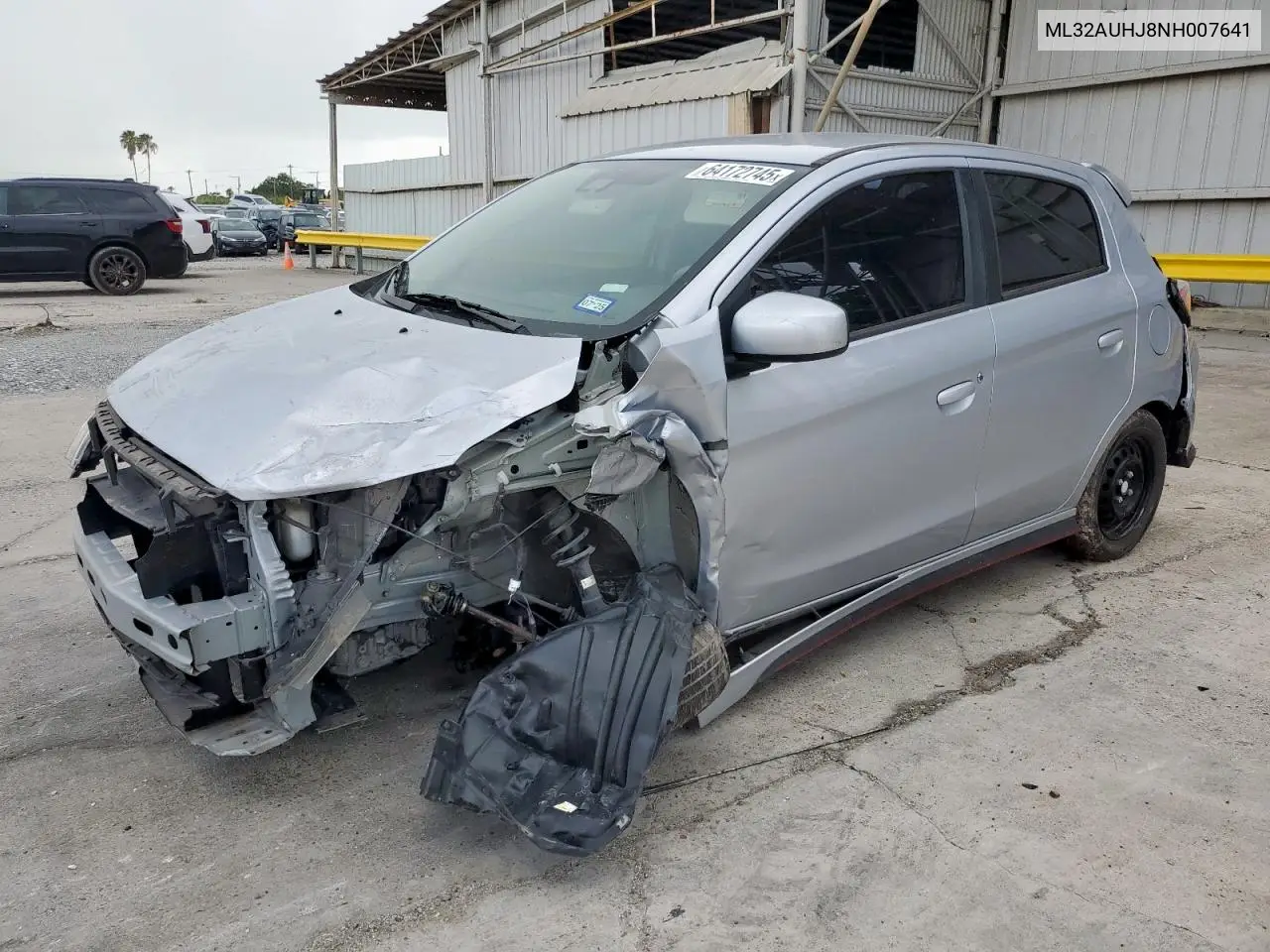 2022 Mitsubishi Mirage Es VIN: ML32AUHJ8NH007641 Lot: 64172745