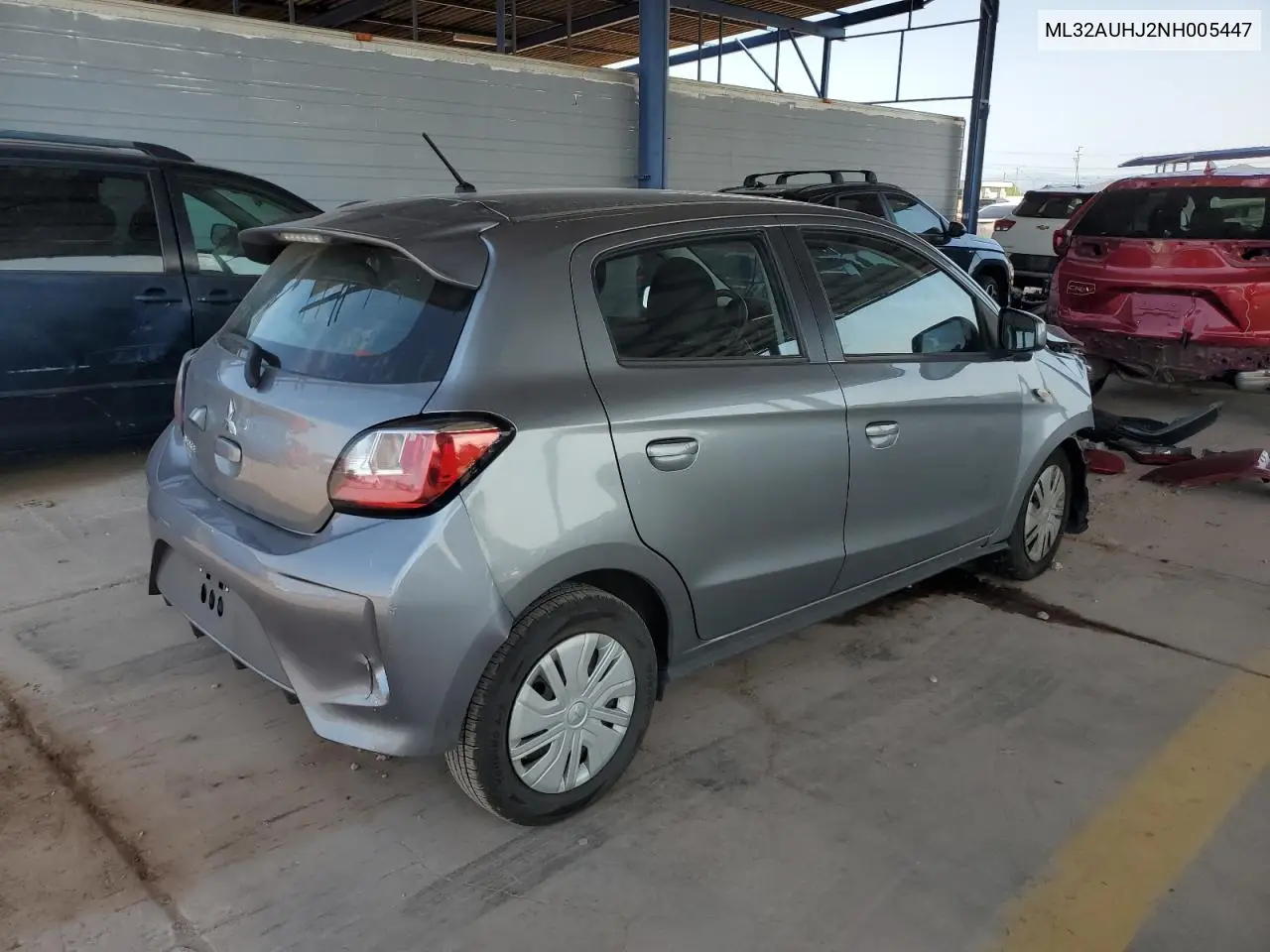 2022 Mitsubishi Mirage Es VIN: ML32AUHJ2NH005447 Lot: 64220525