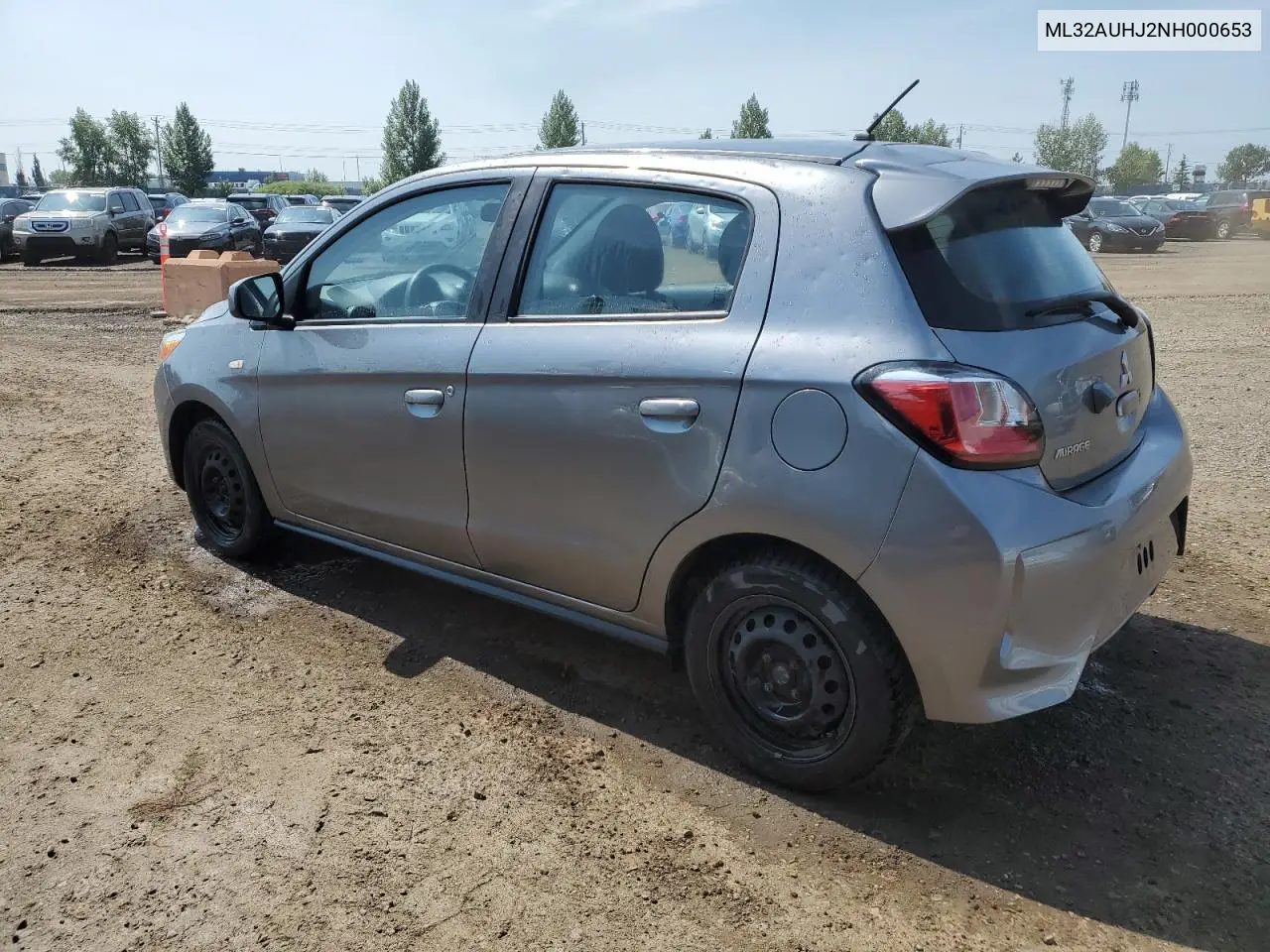 2022 Mitsubishi Mirage Es VIN: ML32AUHJ2NH000653 Lot: 64505375