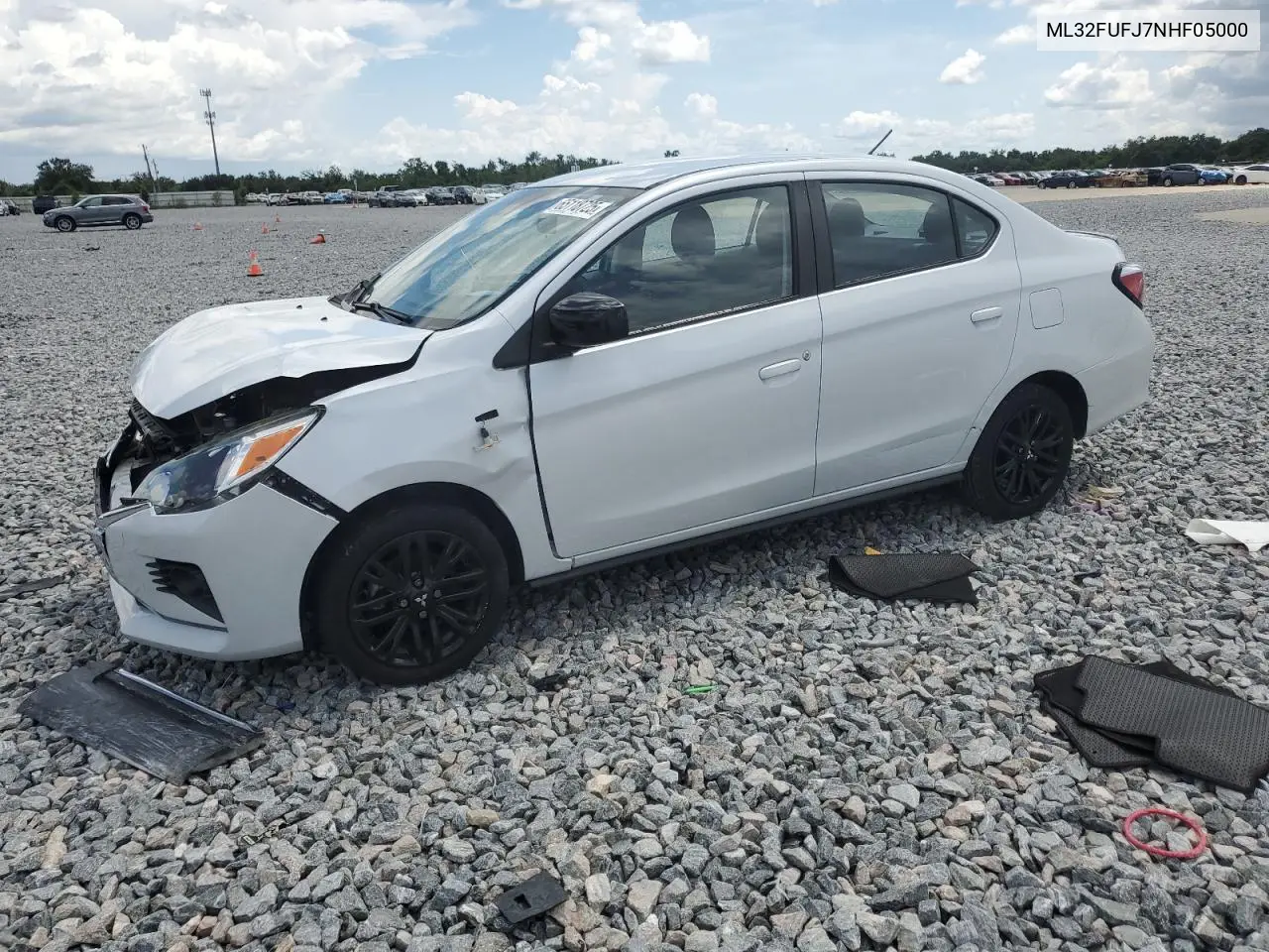 2022 Mitsubishi Mirage G4 Es VIN: ML32FUFJ7NHF05000 Lot: 65118725