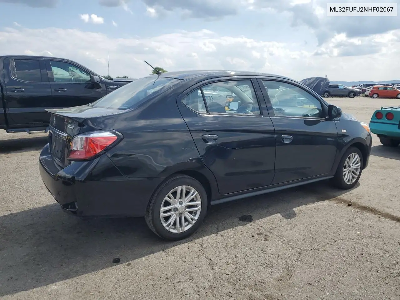 2022 Mitsubishi Mirage G4 Es VIN: ML32FUFJ2NHF02067 Lot: 65400055
