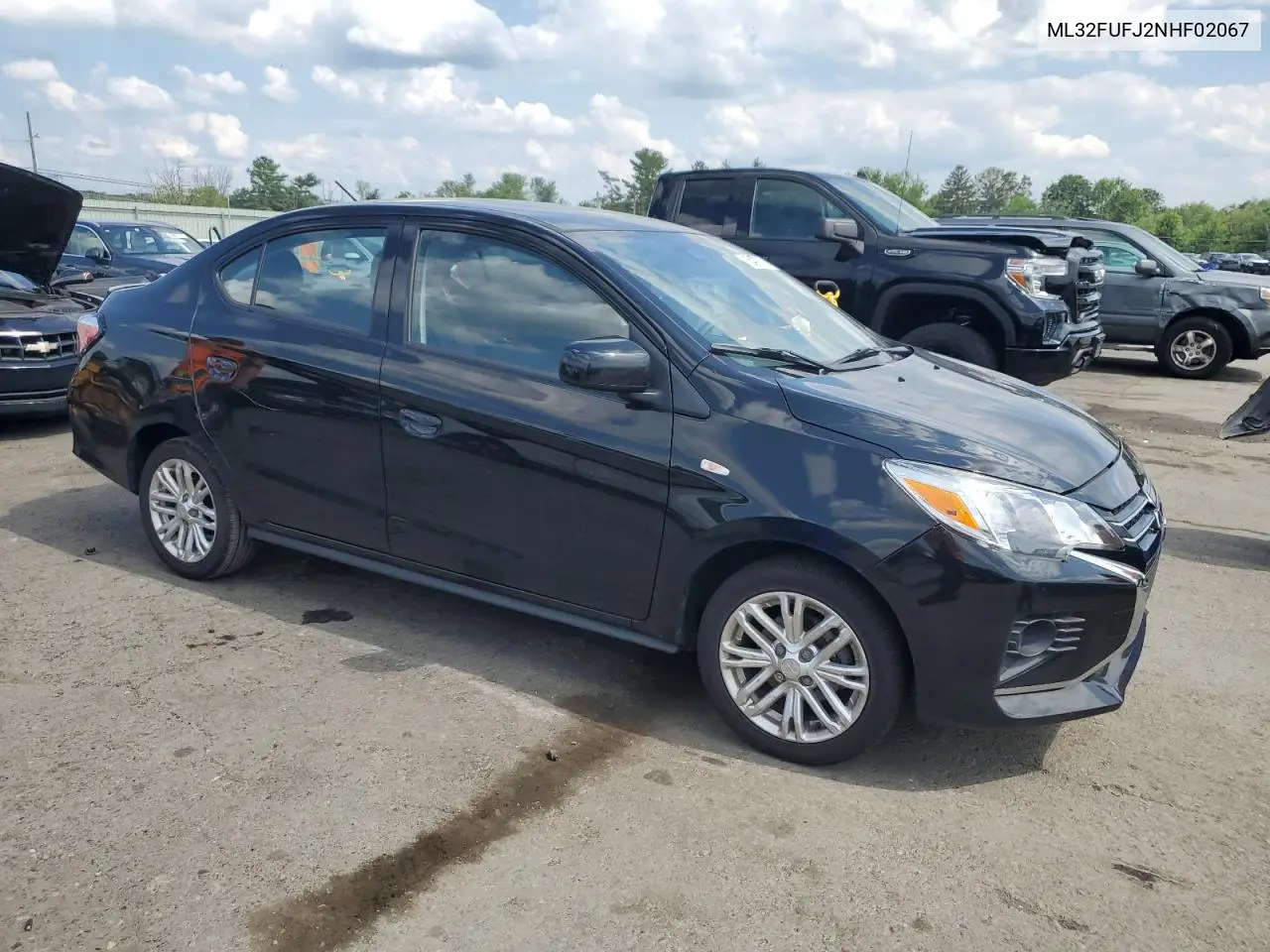 2022 Mitsubishi Mirage G4 Es VIN: ML32FUFJ2NHF02067 Lot: 65400055