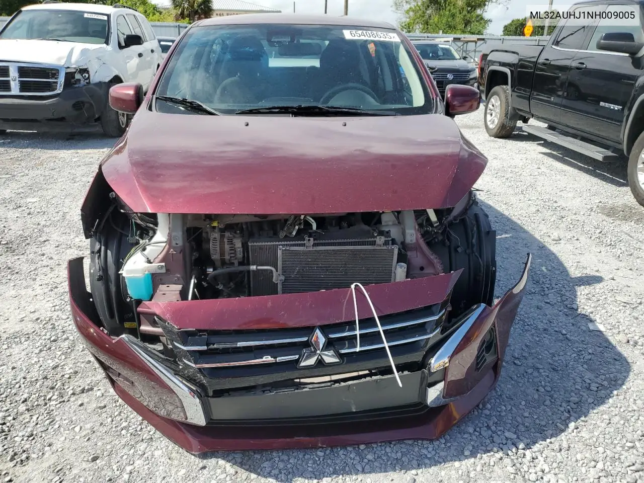 2022 Mitsubishi Mirage Es VIN: ML32AUHJ1NH009005 Lot: 65408635