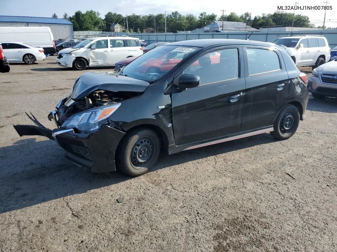 2022 Mitsubishi Mirage Es VIN: ML32AUHJ1NH007805 Lot: 65863015