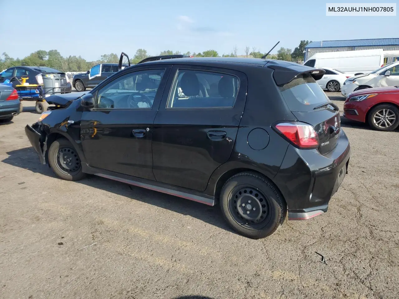 2022 Mitsubishi Mirage Es VIN: ML32AUHJ1NH007805 Lot: 65863015