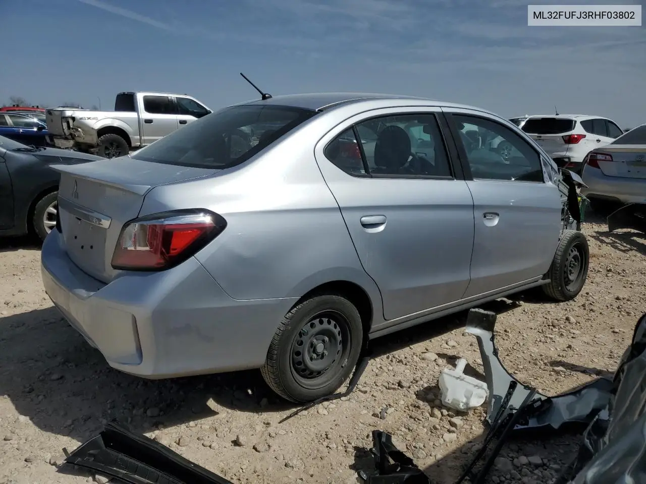2024 Mitsubishi Mirage G4 Es VIN: ML32FUFJ3RHF03802 Lot: 47757585