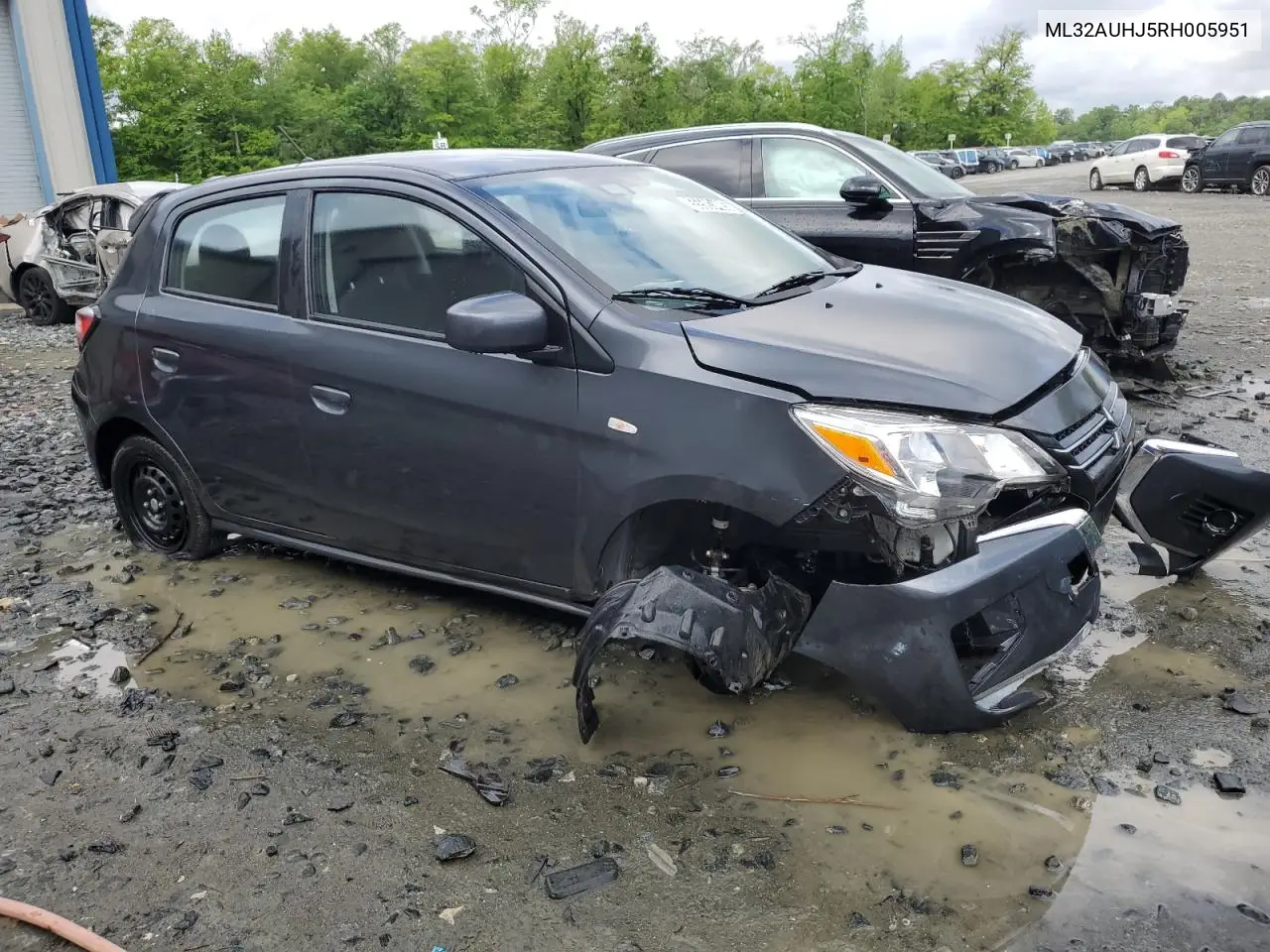 2024 Mitsubishi Mirage Es VIN: ML32AUHJ5RH005951 Lot: 55593405
