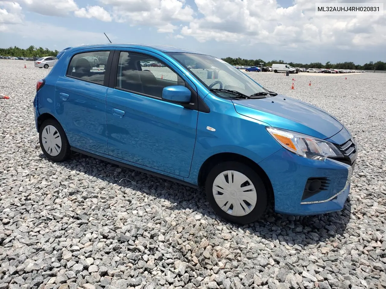 2024 Mitsubishi Mirage Es VIN: ML32AUHJ4RH020831 Lot: 61761915