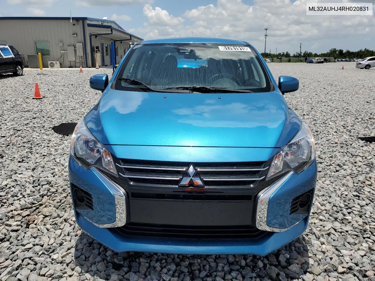 2024 Mitsubishi Mirage Es VIN: ML32AUHJ4RH020831 Lot: 61761915