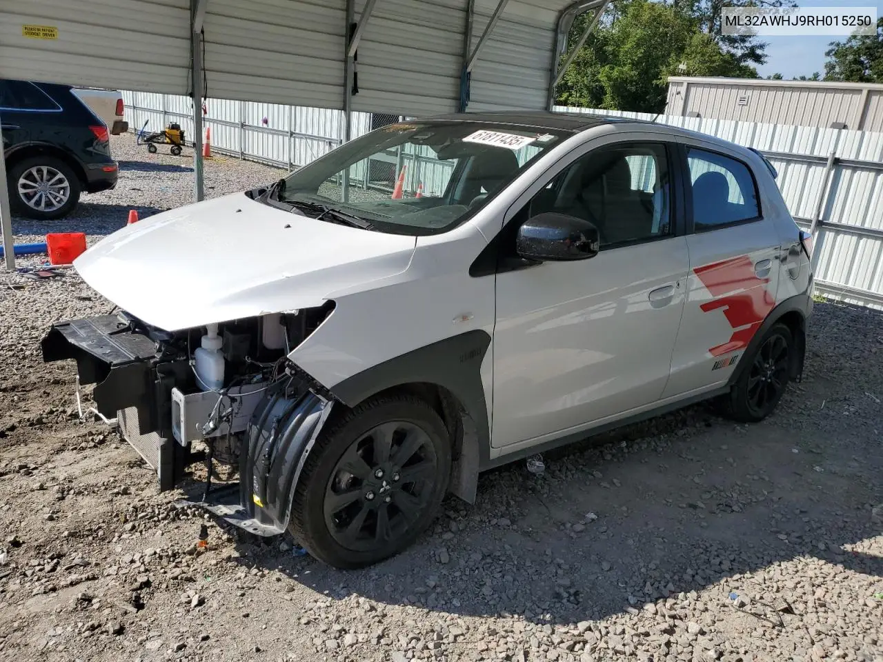 2024 Mitsubishi Mirage Se VIN: ML32AWHJ9RH015250 Lot: 61811435