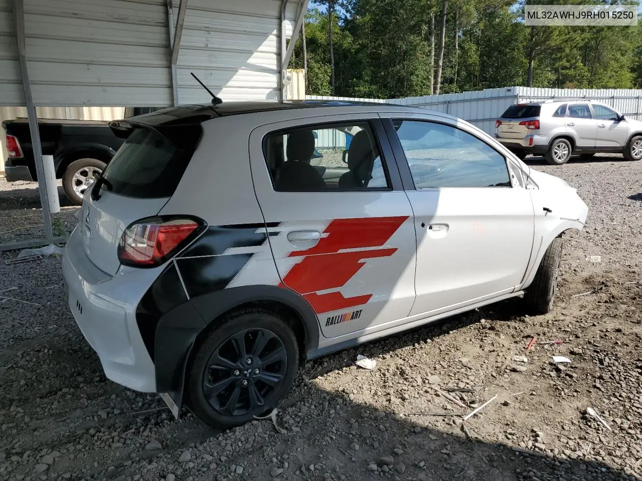 2024 Mitsubishi Mirage Se VIN: ML32AWHJ9RH015250 Lot: 61811435
