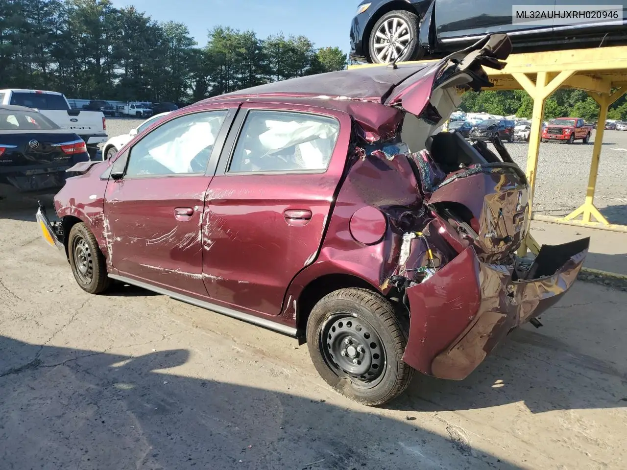 2024 Mitsubishi Mirage Es VIN: ML32AUHJXRH020946 Lot: 62017295