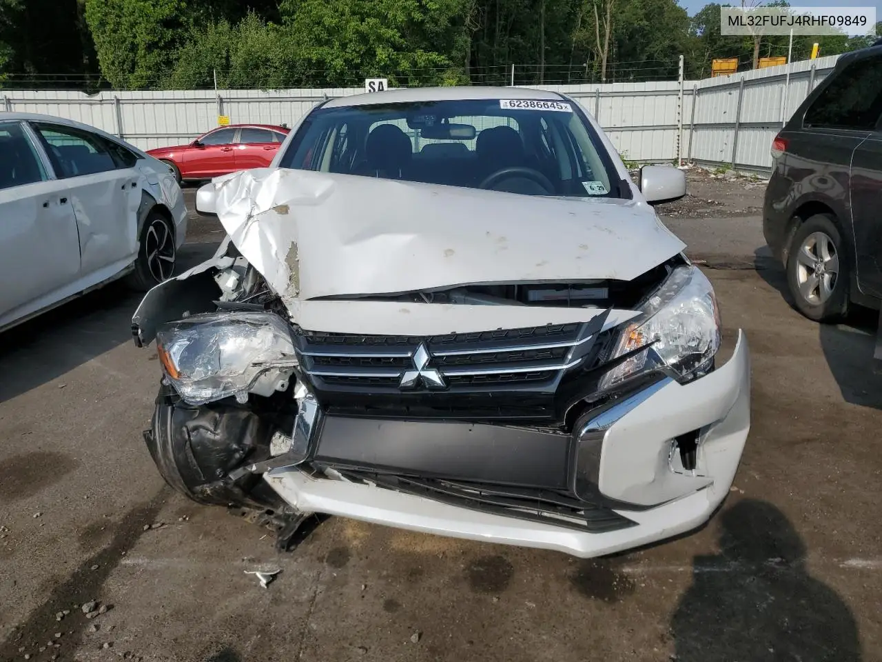 2024 Mitsubishi Mirage G4 Es VIN: ML32FUFJ4RHF09849 Lot: 62386645