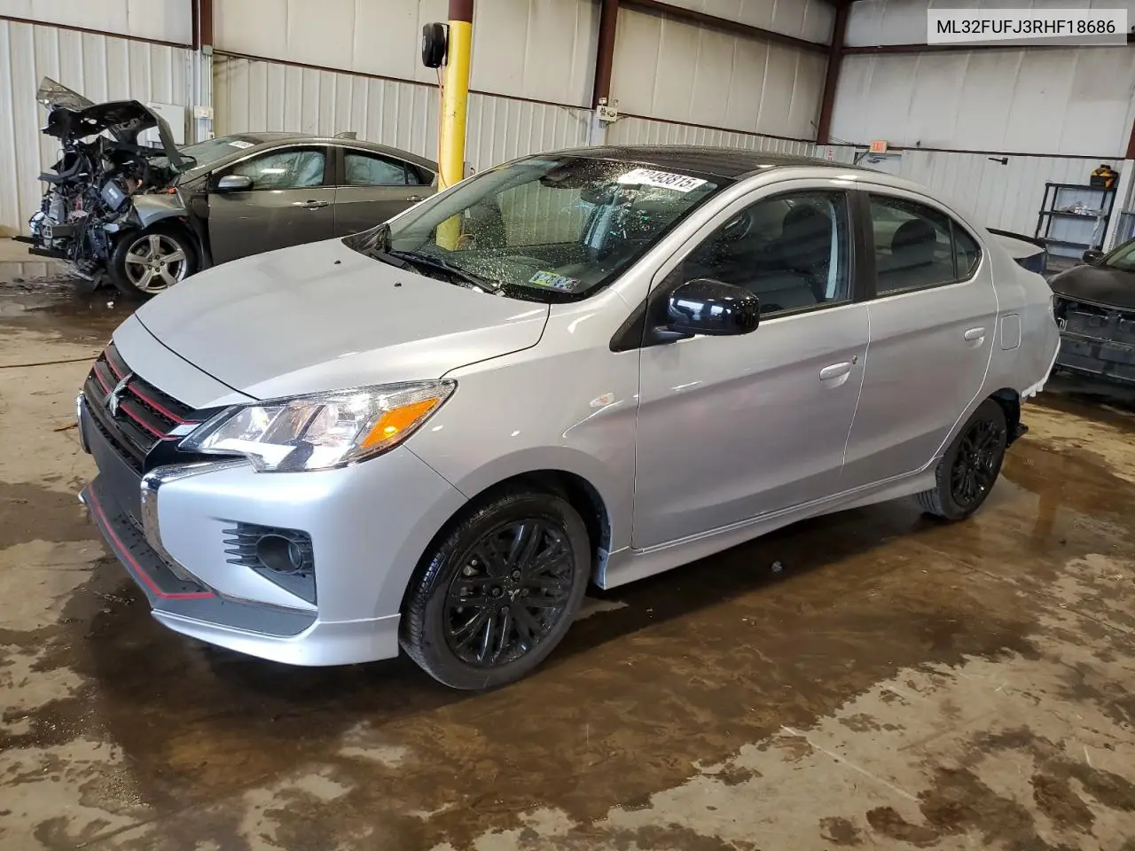 2024 Mitsubishi Mirage G4 Es VIN: ML32FUFJ3RHF18686 Lot: 62493815