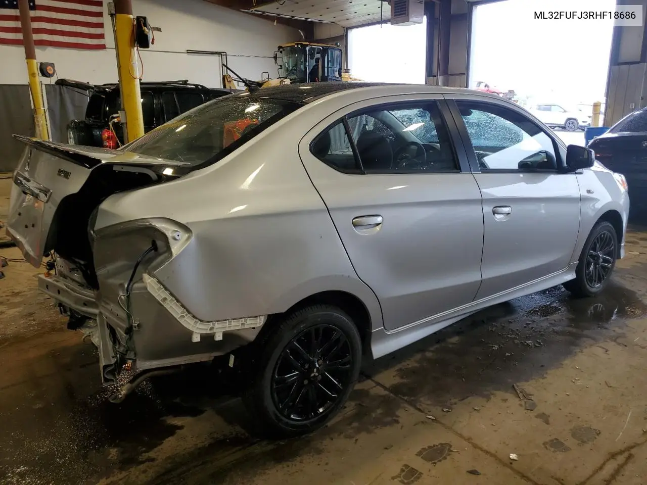 2024 Mitsubishi Mirage G4 Es VIN: ML32FUFJ3RHF18686 Lot: 62493815