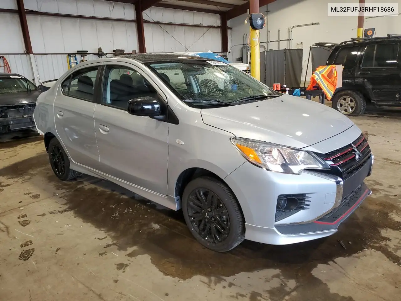 2024 Mitsubishi Mirage G4 Es VIN: ML32FUFJ3RHF18686 Lot: 62493815
