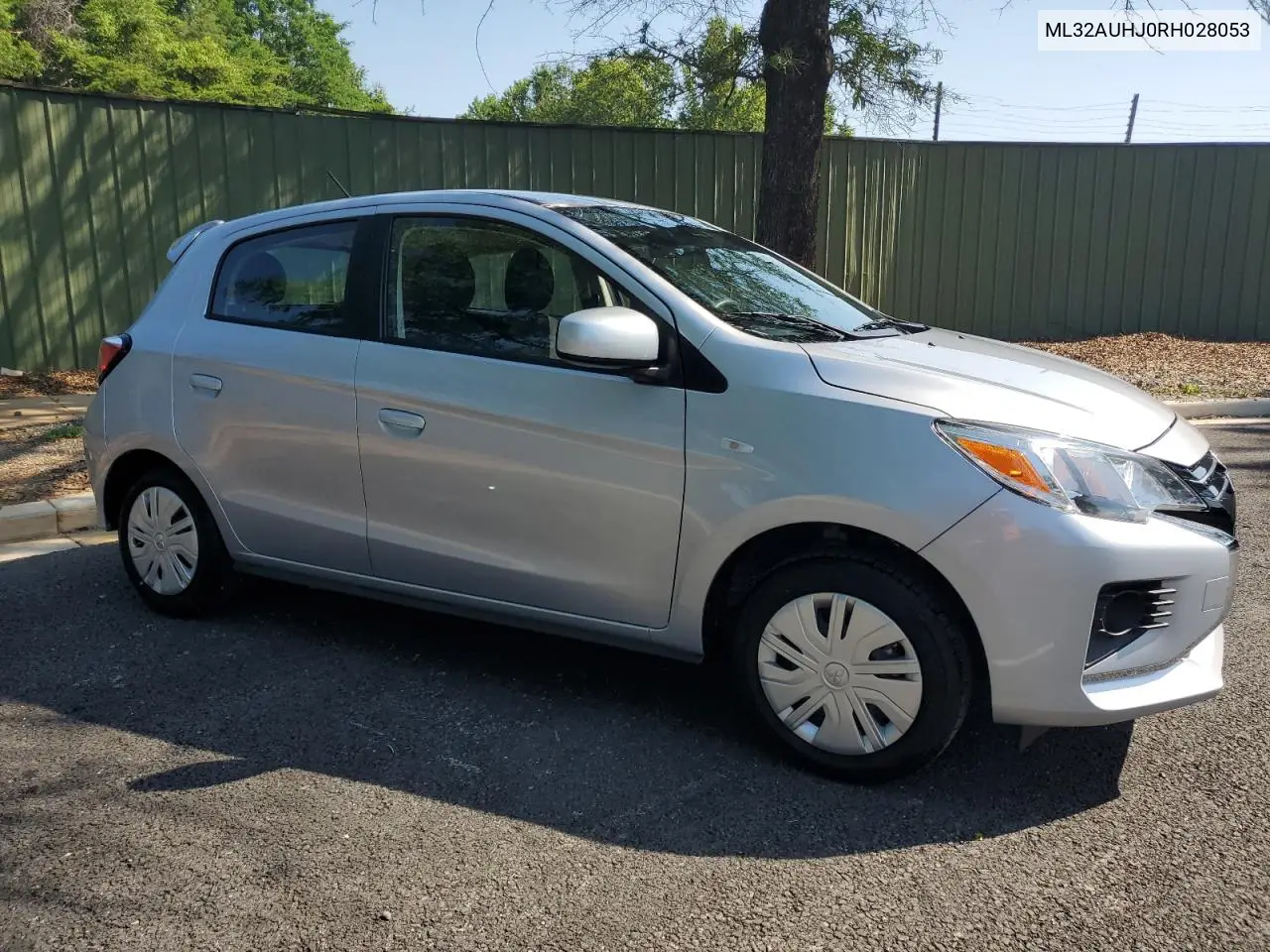 2024 Mitsubishi Mirage Es VIN: ML32AUHJ0RH028053 Lot: 62506275