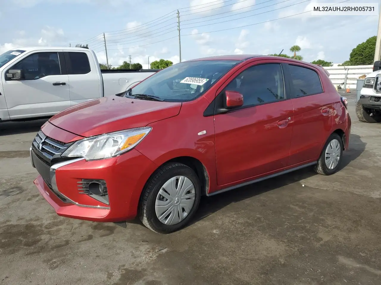 2024 Mitsubishi Mirage Es VIN: ML32AUHJ2RH005731 Lot: 62896955