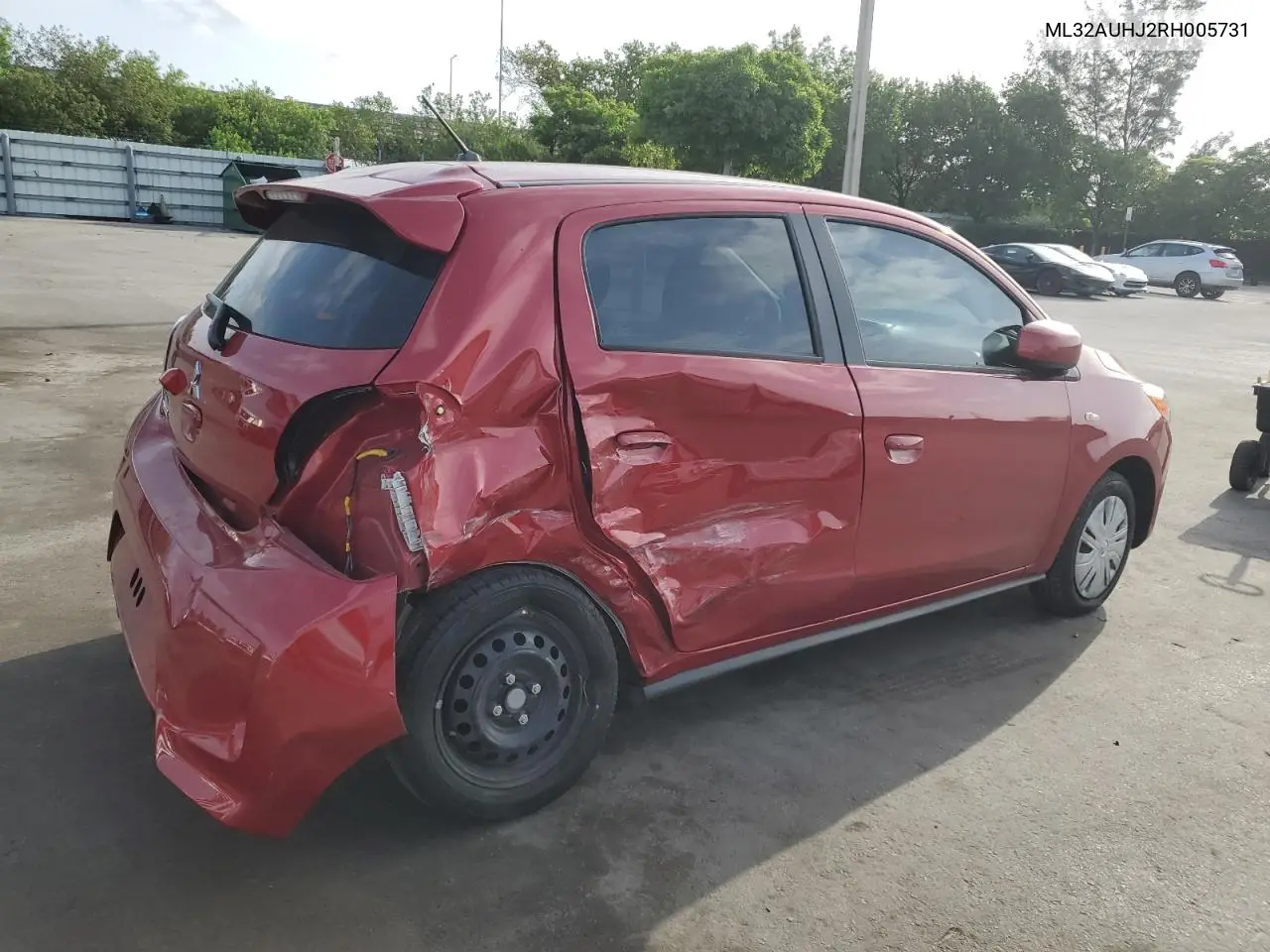 2024 Mitsubishi Mirage Es VIN: ML32AUHJ2RH005731 Lot: 62896955