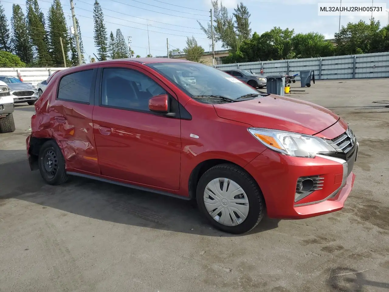 2024 Mitsubishi Mirage Es VIN: ML32AUHJ2RH005731 Lot: 62896955