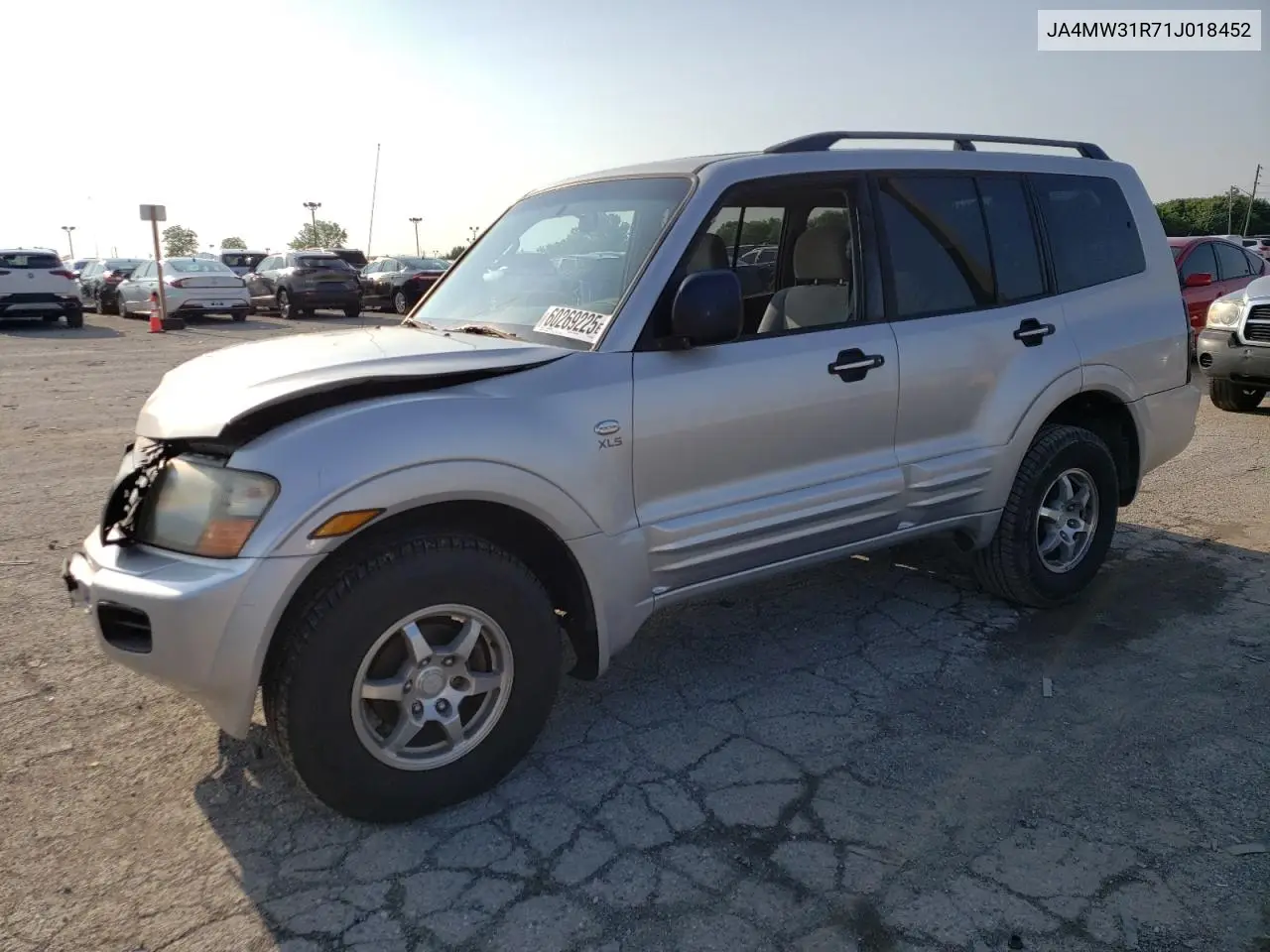 2001 Mitsubishi Montero Xls VIN: JA4MW31R71J018452 Lot: 60269225