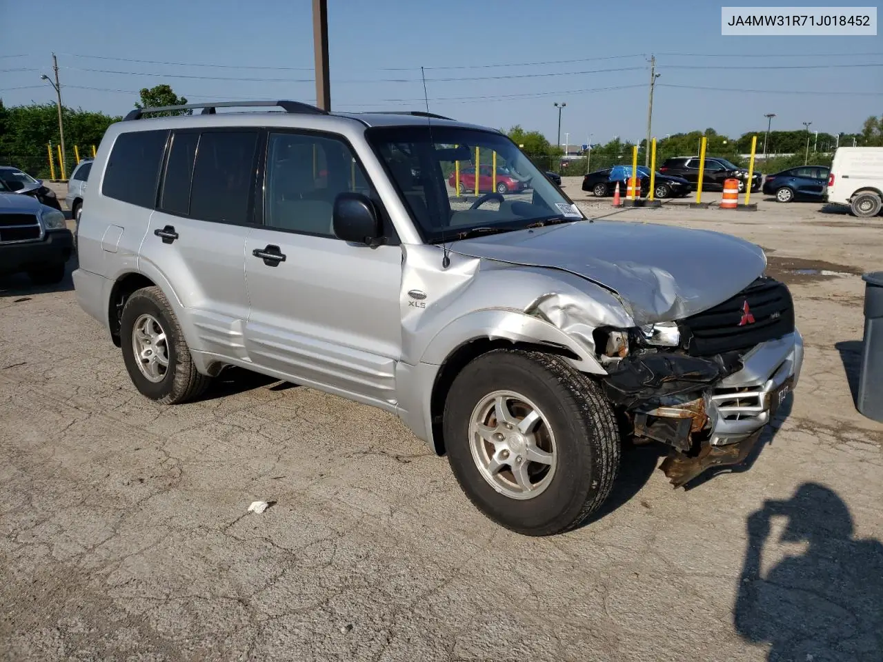 2001 Mitsubishi Montero Xls VIN: JA4MW31R71J018452 Lot: 60269225