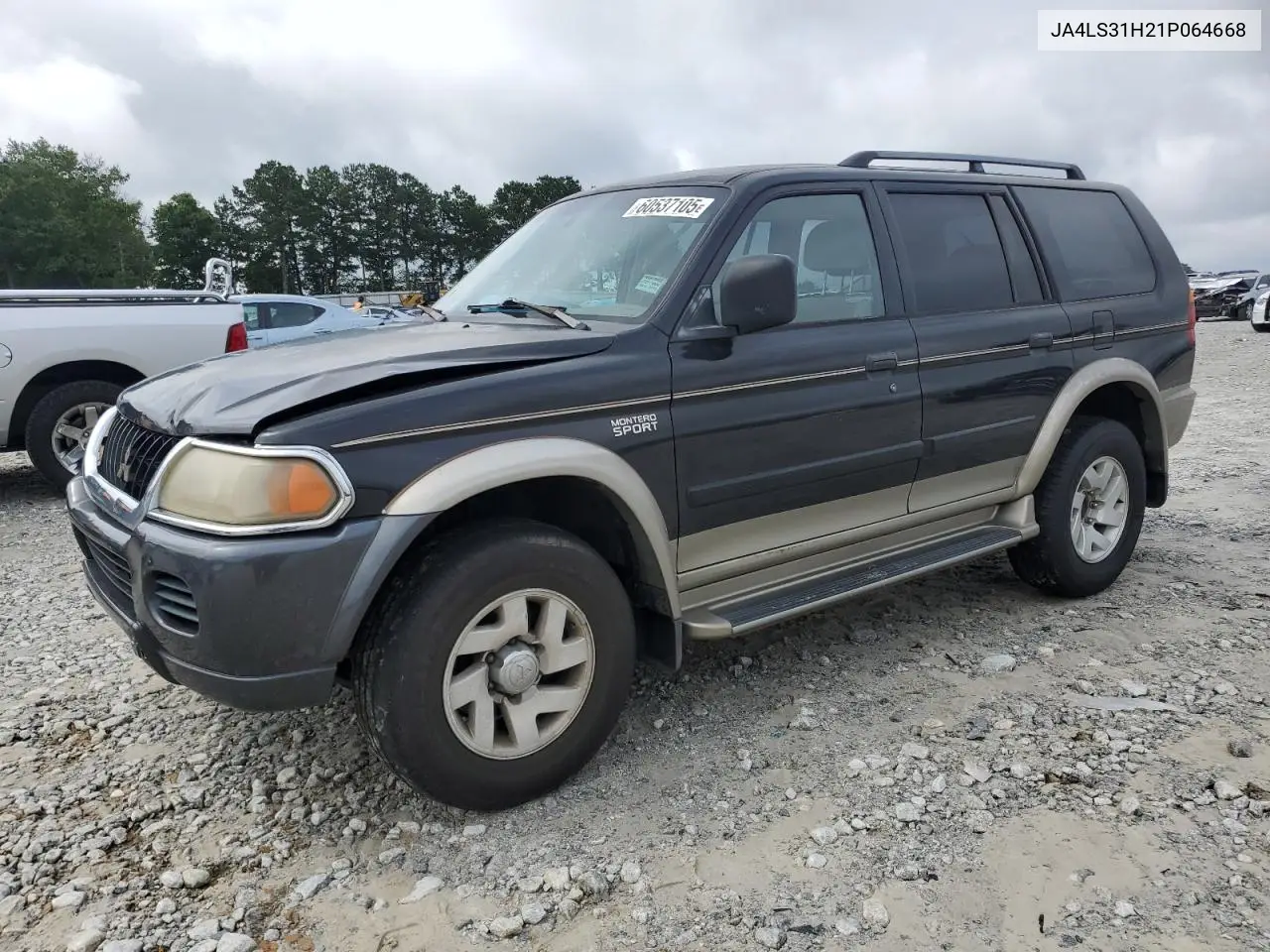 2001 Mitsubishi Montero Sport Xls VIN: JA4LS31H21P064668 Lot: 60537105