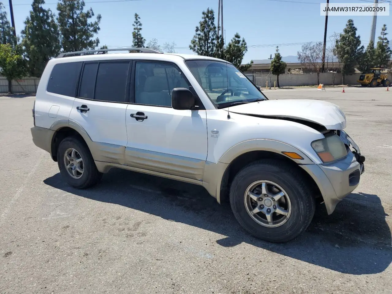 2002 Mitsubishi Montero Xls VIN: JA4MW31R72J002091 Lot: 57421435