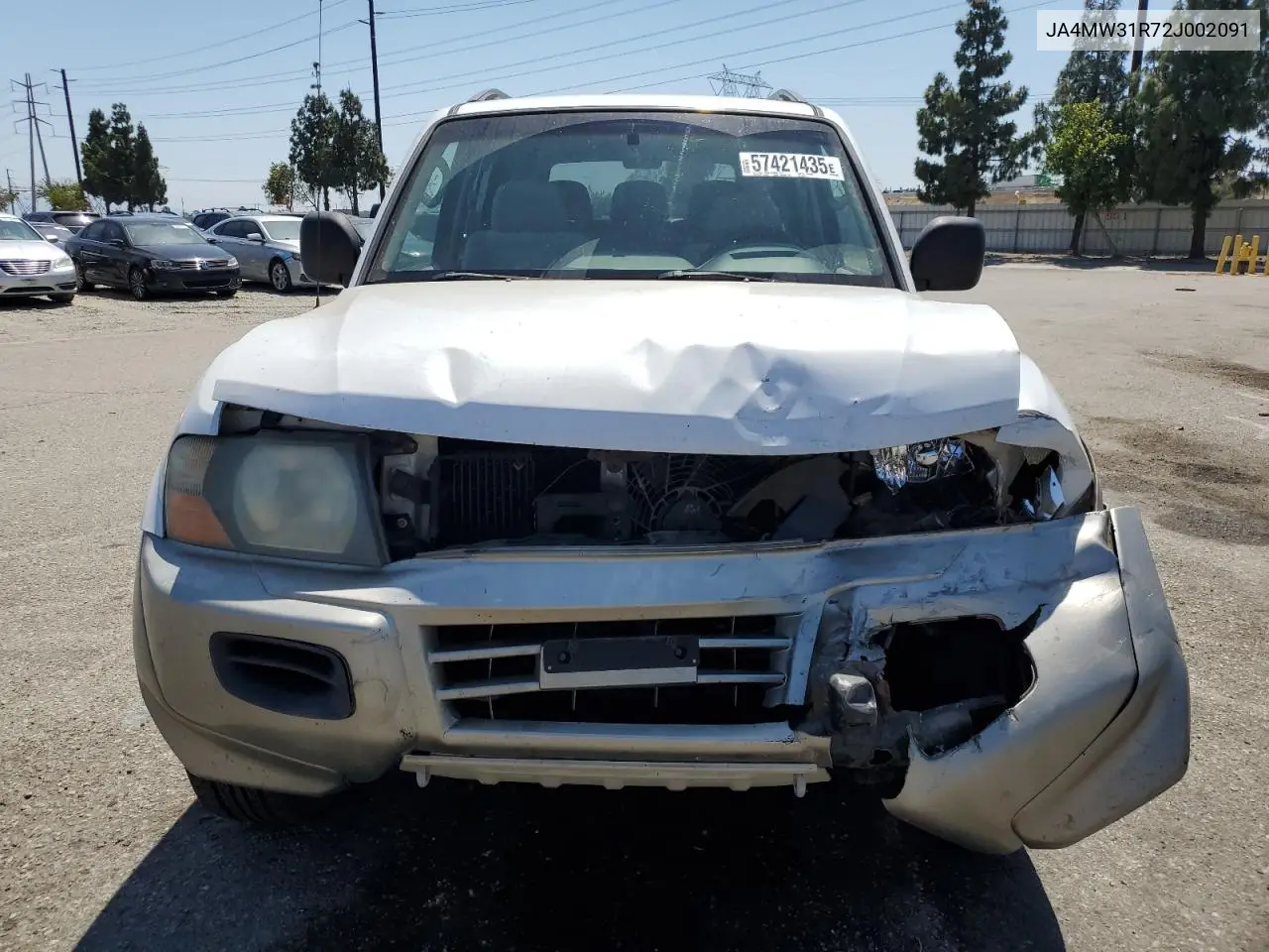 2002 Mitsubishi Montero Xls VIN: JA4MW31R72J002091 Lot: 57421435