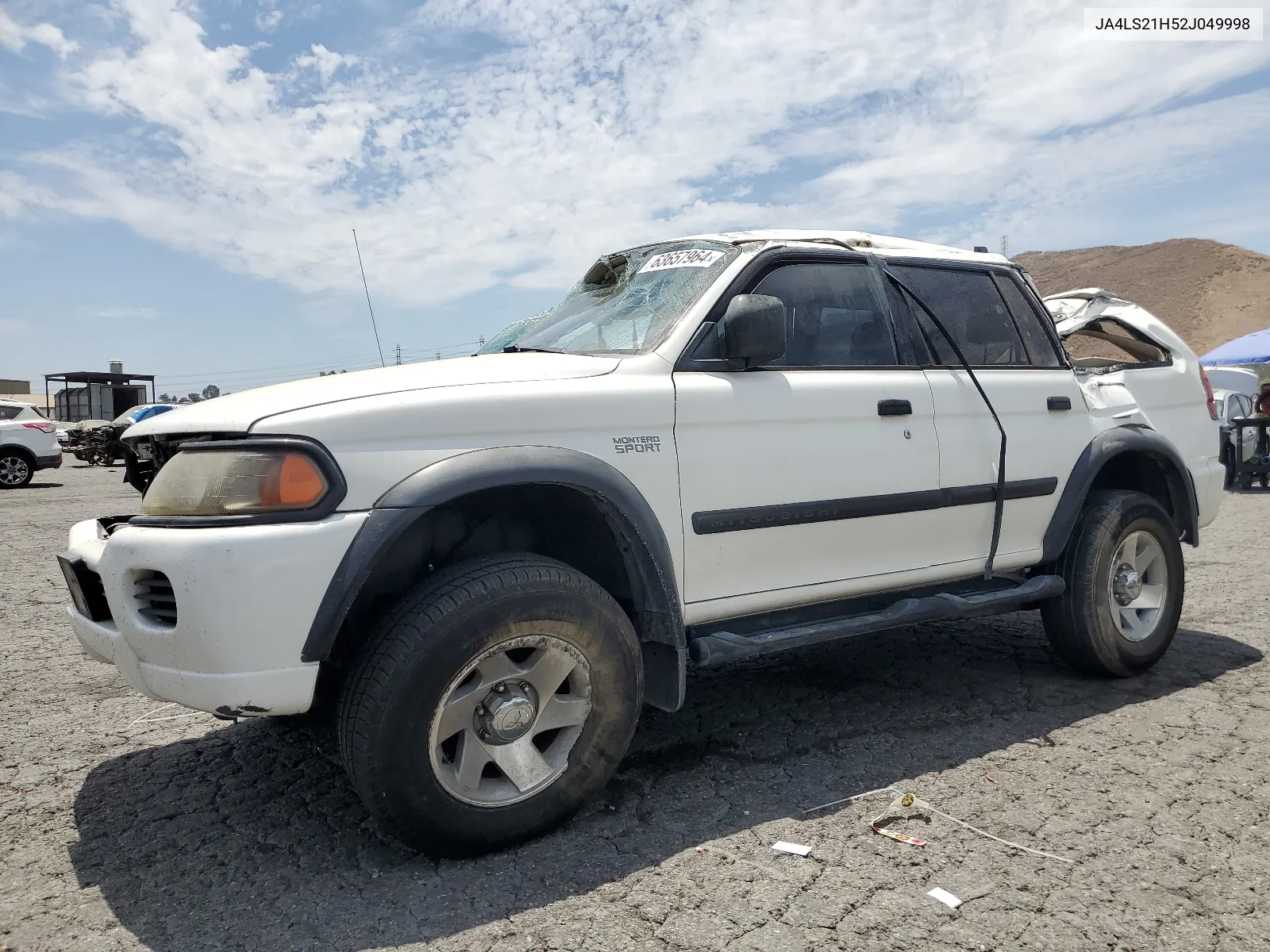 2002 Mitsubishi Montero Sport Es VIN: JA4LS21H52J049998 Lot: 63657964